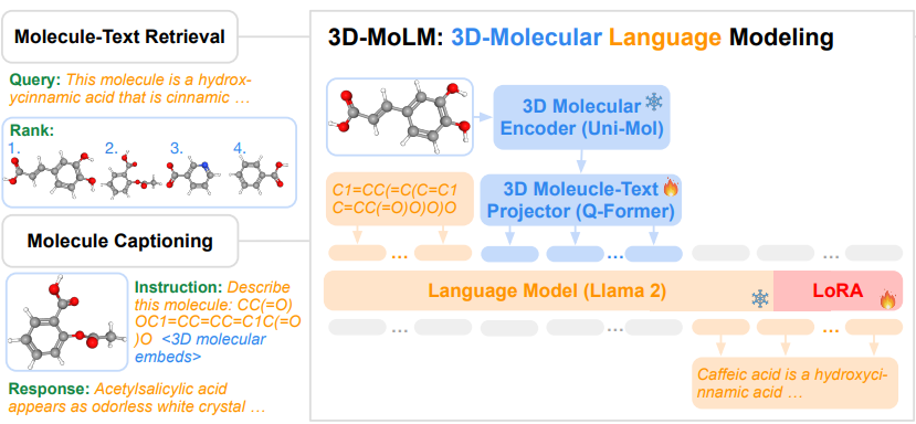 3D-MoLM Architecture